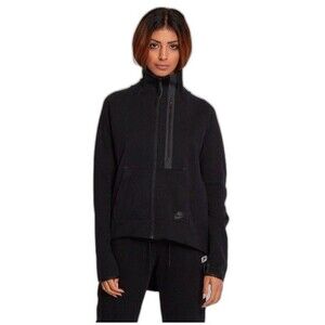 Nike Sportswear Tech Fleece Moto Cape Jacket Womens Size Medium Black